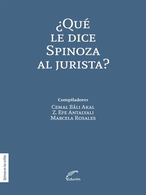 cover image of ¿Qué le dice Spinoza al jurista?